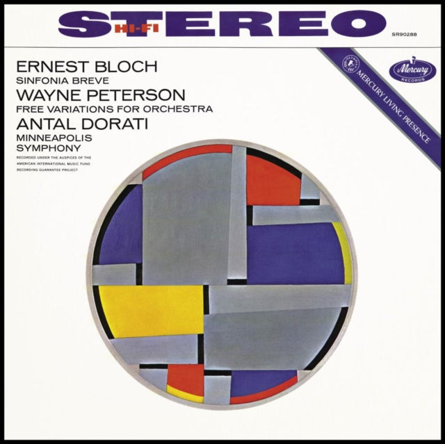 Minneapolis Symphony Orchestra; Antal Dorati - Bloch: Sinfonia Sacra, Peterson (Mercury Living Presence) (Vinyl) (US Import)