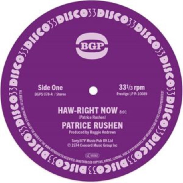 Patrice Rushen - Haw-Right Now/Kickin Back (Vinyl Single) (US Import)