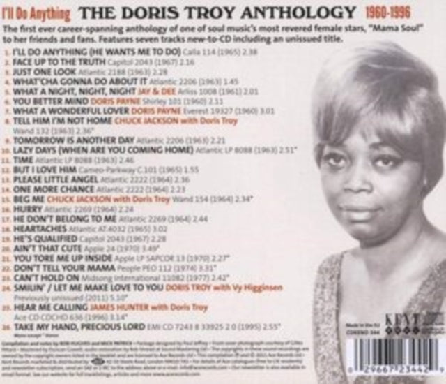 Doris Troy - Ill Do Anything: Anthology 1960 - 1996 (CD)