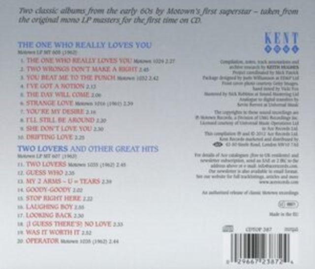 Mary Wells - One Who Really Loves You / Two Lovers (CD)
