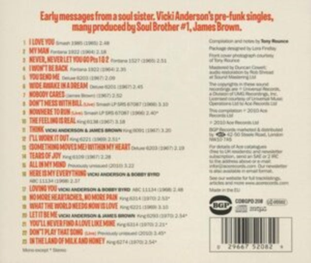 Vicki Anderson - Wide Awake In A Dream: James Brown Productions (CD)