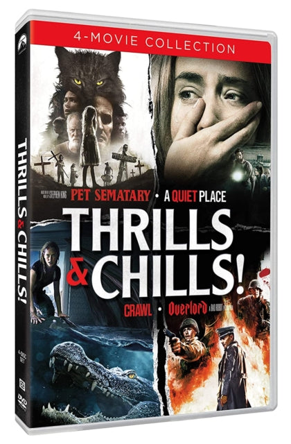 Thrills & Chills 4-Movie Collection (Includes: A Quiet Place, Crawl, Overlord, Pet Sematary (2019)) (DVD) (Region 1 US Import)