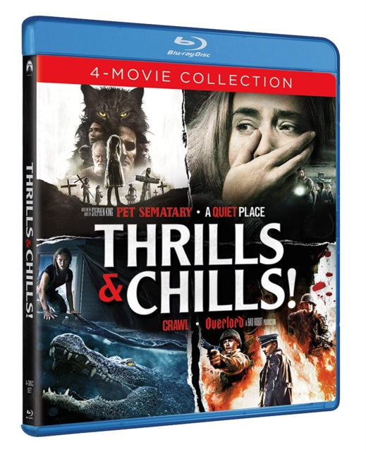 Thrills & Chills 4-Movie Collection (Includes: A Quiet Place, Crawl, Overlord, Pet Sematary (2019)) (Blu-ray) (Region A US Import)