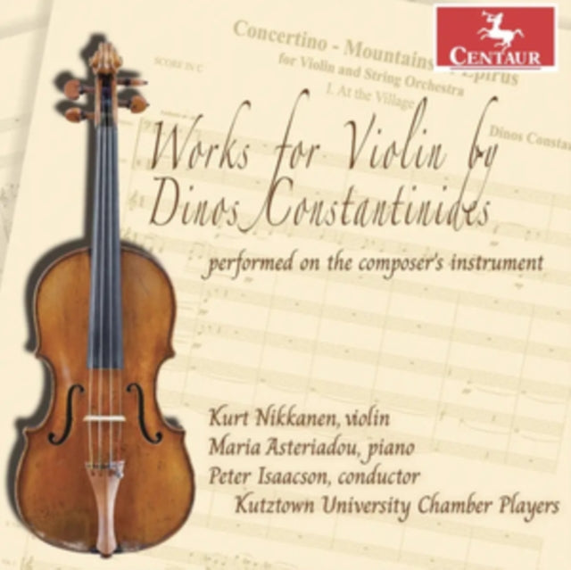 Constantinides / Nikkanen / Asteriadou - Works For Violin By Dinos Constantinides Performed (CD)