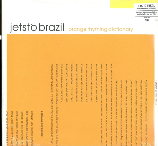 Jets To Brazil - Orange Rhyming Dictionary (2LP/180g) (Vinyl) (US Import)