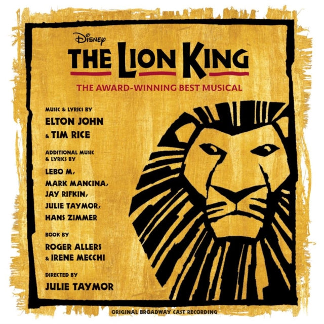 Various Artists - Lion King: Original Broadway Cast (Yellow & Black Splatter Vinyl/2LP) (Vinyl) (US Import)