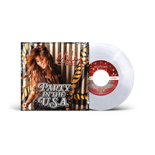 Miley Cyrus - Party In The U.S.A. (Clear/Glitter Vinyl/Single) (Vinyl Single) (US Import)