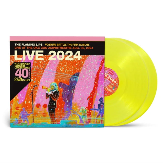 Flaming Lips - Yoshimi Battles Pink Robots Live Zoo Amp. Oklahoma City 8/30/24 (2LP/Highlighter Yellow Vinyl) (RSD) (Vinyl) (US Import)