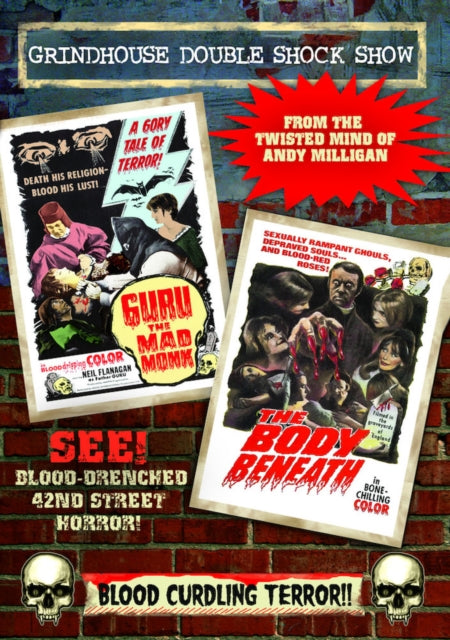 Andy Milligan Double Feature: The Body Beneath (1970) / Guru, The Mad Monk (1970) (DVD) (Region 1 US Import)