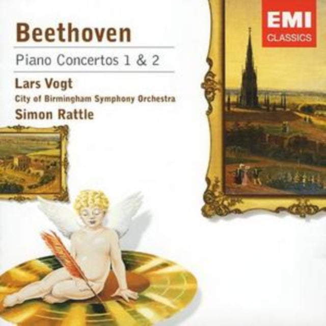 Various Artists - Beethoven Piano Concerti 1 & 2. (Lars Vogt W.Birmingham Symphony/ Simon Rattle. Total Time: 66 (CD)