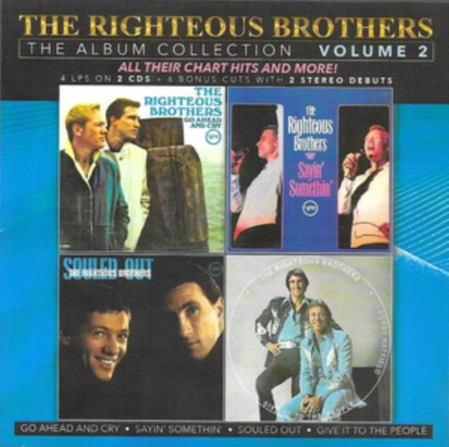 Righteous Brothers - Album Collection, Vol. 2-4 LPS On 2 CDS/6 Bonus Cuts With 2 Stereo Debuts (2CD) (CD)