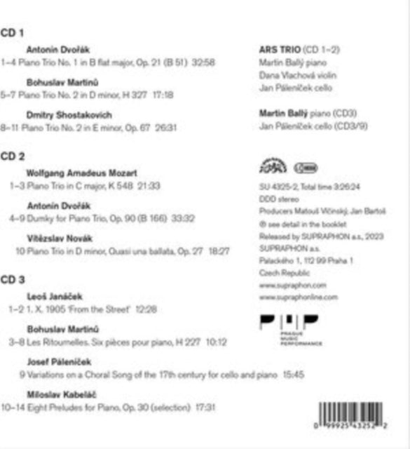 Martin Bally; Ars Trio - Dvorak, Novak, Mozart, Martinu, Shostakovich, Janacek, Palenicek, Kabelac (CD)