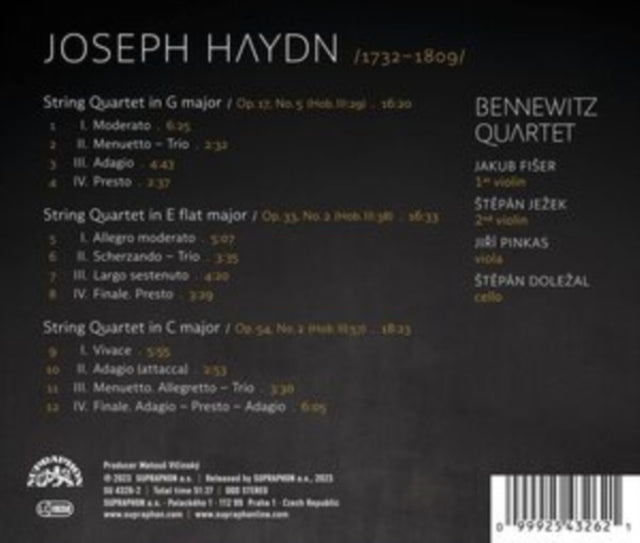 Bennewitz Quartet - J. Haydn: String Quartets (CD)