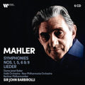 Sir John Barbiroli - Mahler: Symphonies Nos. 1 5 6 9 Lieder (5CD) (CD)