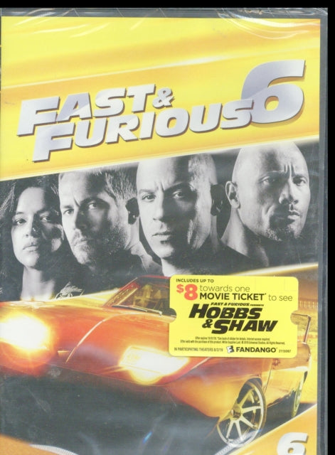Fast & Furious 6 (Fast & Furious Presents: Hobbs & Shaw Fandango Cash Version) (DVD) (Region 1 US Import)