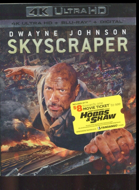 Skyscraper (4K Blu-ray) (Fast & Furious Presents: Hobbs & Shaw Fandango Cash) (Region A US Import)