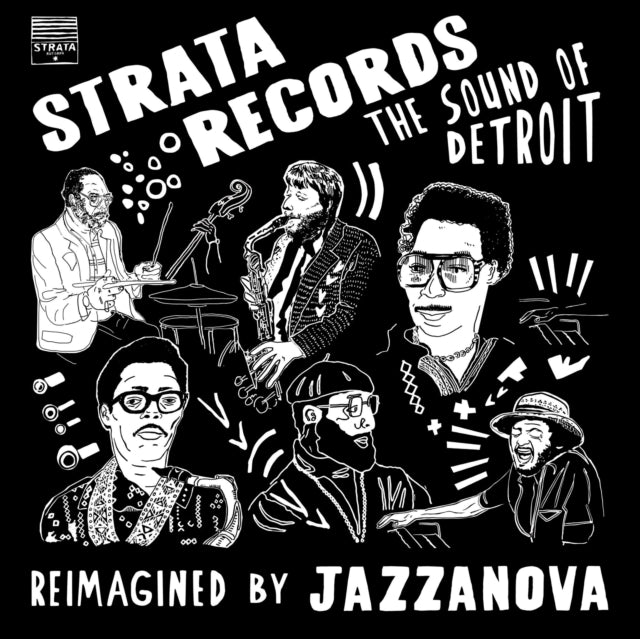 Jazzanova - Strata Records - The Sound Of Detroit - Reimagined (Clear W/ Red, Orange & Blue Splatter Vinyl) (Vinyl) (US Import)
