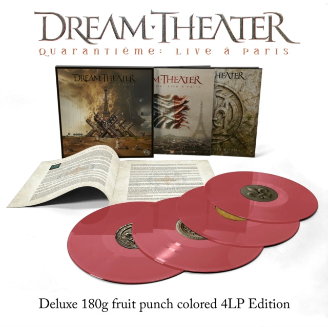 Dream Theater - Quarantieme: Live A Paris (4LP/Fruit Punch Colored Vinyl) (Vinyl) (US Import)