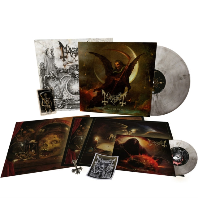 Mayhem - Liturgy Of Death (Deluxe/Clear/Black Marbled Vinyl/Clear/Black Marbled 7 Inch) (Vinyl) (US Import)