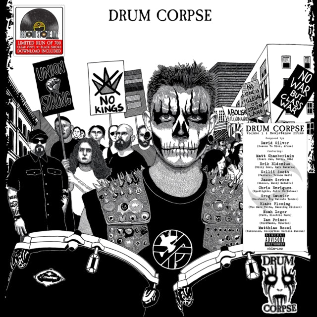 Drum Corpse - Drum Corpse Volume 1: Resistance Drums (Clear Vinyl W/ Black Marble Vinyl) (RSD) (Vinyl) (US Import)