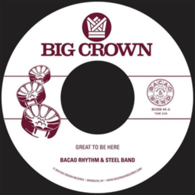 Bacao Rhythm & Steel Band - Great To Be Here B/W All For Tha Cash (Vinyl Single) (US Import)