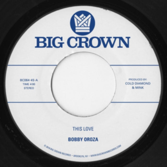 Bobby Oroza - This Love/Should I Take You Home (Vinyl Single) (US Import)