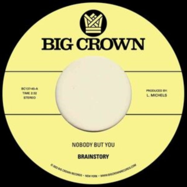 Brainstory - Nobody But You B/W Gift Of Life (Vinyl Single) (US Import)