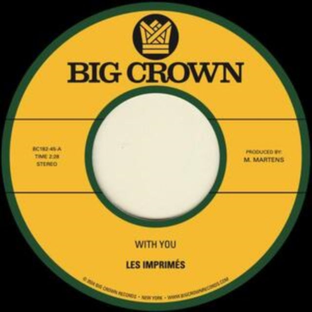 Les Imprimes - With You B/W Only Love (Vinyl Single) (US Import)