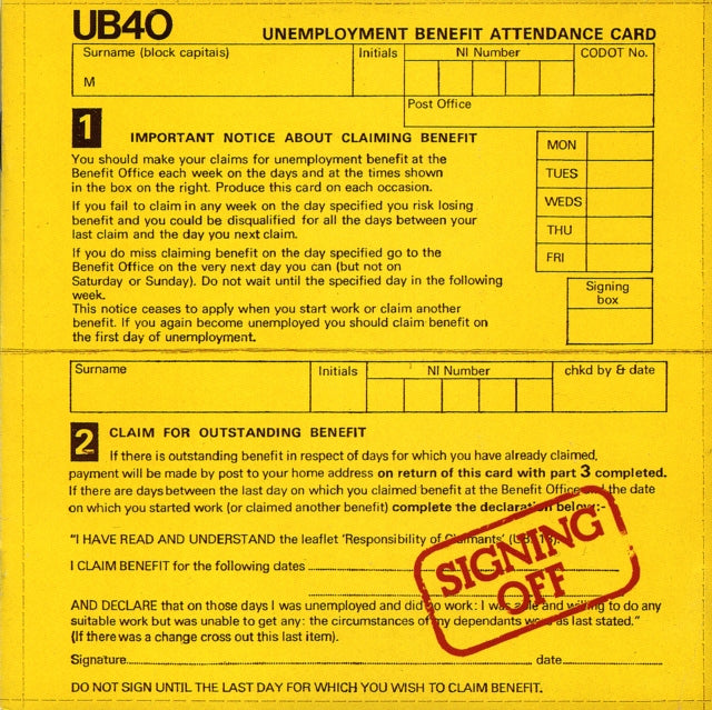 UB40 - Signing Off (Translucent Red Vinyl/2LP) (Vinyl) (US Import)