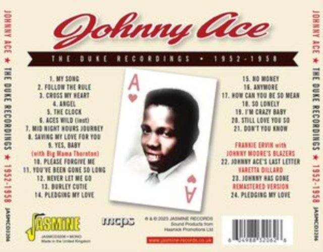 Johnny Ace - Complete Duke Recordings And More! 1952-1958 (CD)