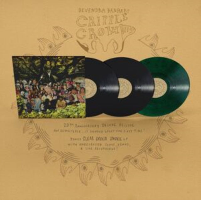 Devendra Banhart - Cripple Crow (20th Anniversary/3LP/Deluxe Edition/Black & Clear Green Smoke Vinyl) (Vinyl) (US Import)