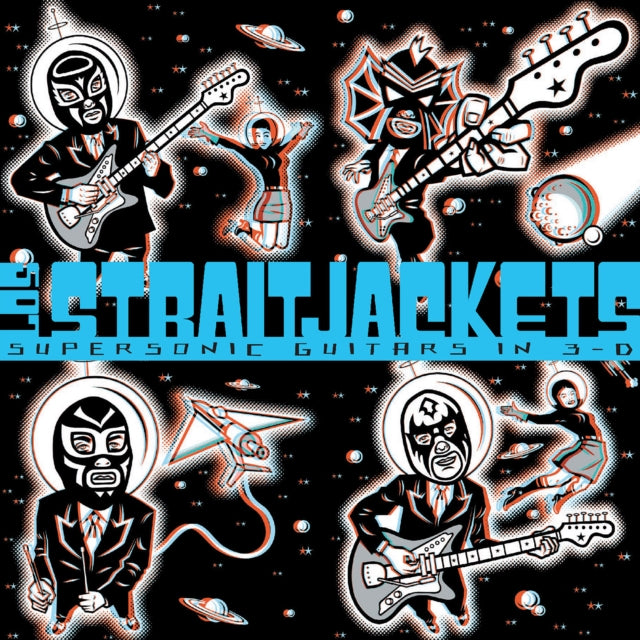 Los Straitjackets - Supersonic Guitars In 3-D (Clear With Red & Blue Swirl Vinyl) (Vinyl) (US Import)