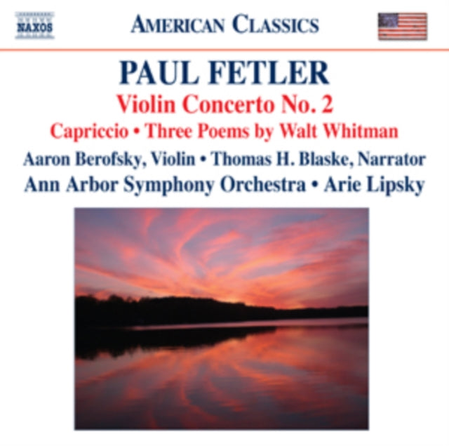Paul Fetler - Violin Concerto No. 2 Capricc (CD)
