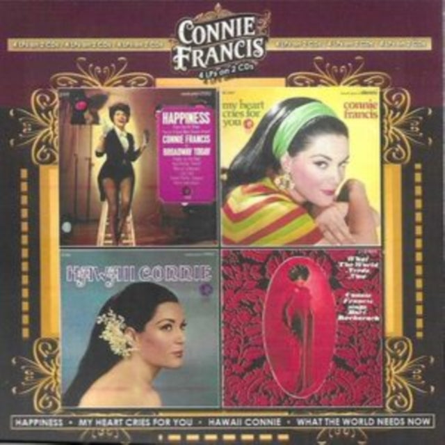 Connie Francis - Happiness, My Heart Cries For You, Hawaii Connie, What The World Needs Now (2CD) (CD)