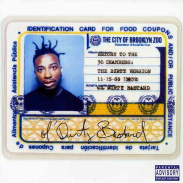 Ol’ Dirty Bastard - Return To The 36 Chambers: The Dirty Version (2LP) (Vinyl) (US Import)