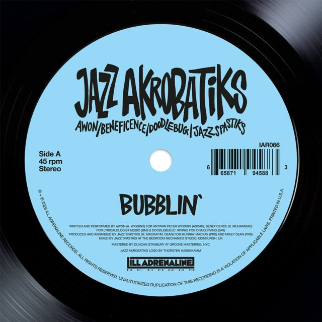Jazz Akrobatiks (Awon, Beneficence, Doodlebug & Jazz Spastiks) - Bubblin (Vinyl Single) (US Import)