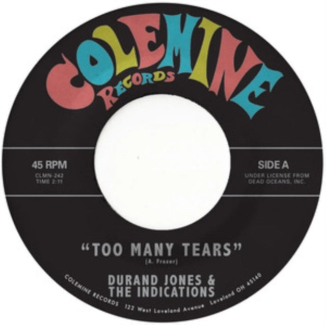 Jones,Durand & The Indications - Too Many Tears / Cruisin' To The Parque (Vinyl Single) (US Import)