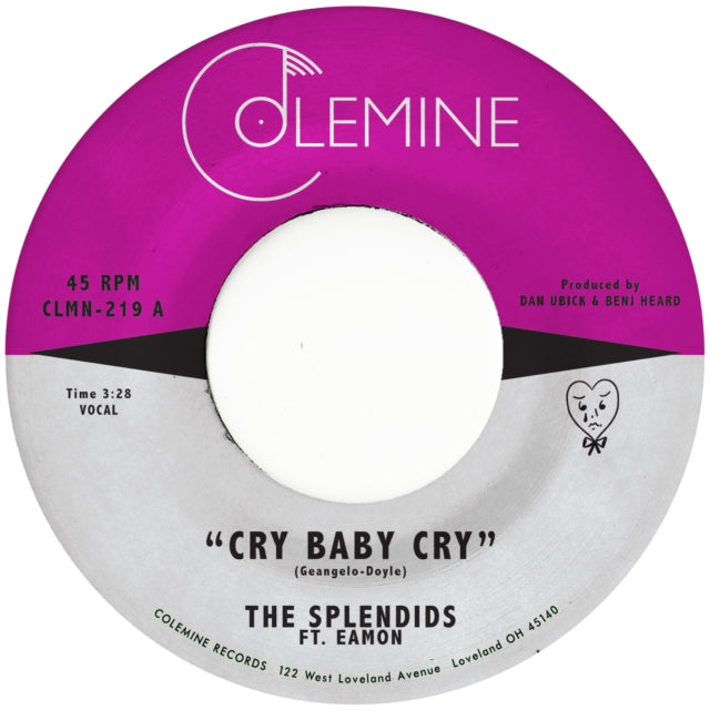 Splendids & Eamon - Cry Baby Cry / Blame My Heart (Opaque Red Vinyl) (Vinyl Single) (US Import)