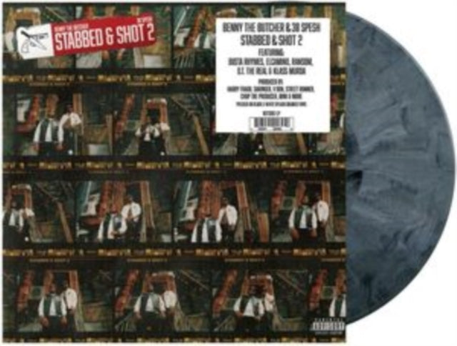 Benny The Butcher & 38 Spesh - Stabbed & Shot 2 (Black & White Splash Vinyl) (Vinyl) (US Import)