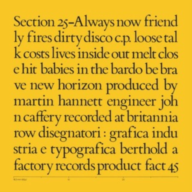 Section 25 - Always Now (Vinyl) (US Import)