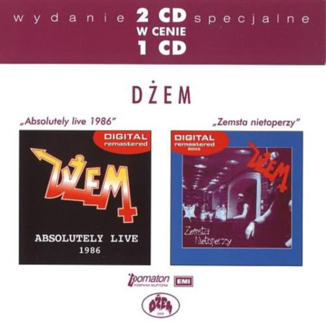 Dzem - Absolutely Live 1986 / Zemsta Nietoperzy (CD)