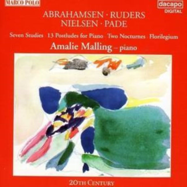 Various Artists - Abrahamsen B.1952 7 Studies. Ruders B.1949 13 Postludes For Piano. T.Nielsen B.1929 2 (CD)