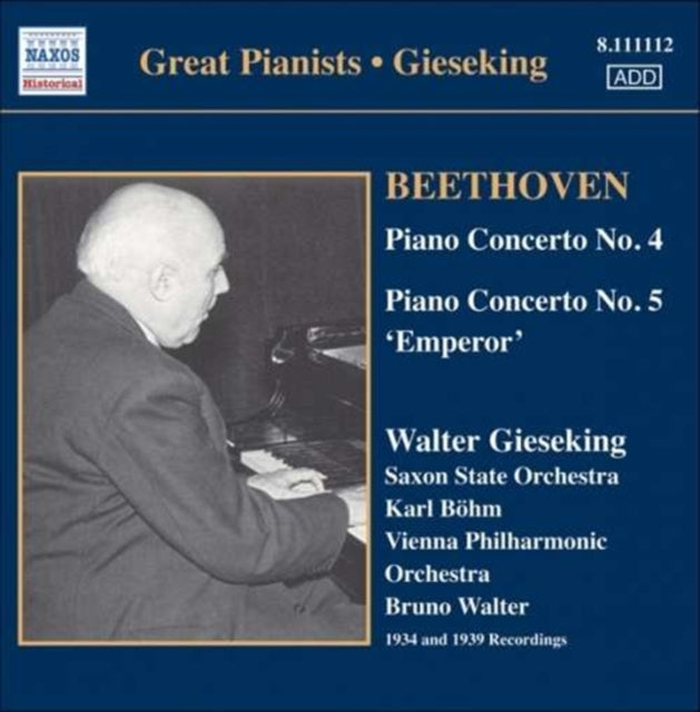 L. V. Beethoven - Great Pianists - Giesekin (CD)