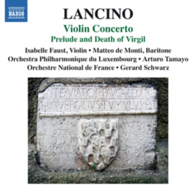 Thierry Lancino - Prelude & Death Of Virgil (CD)