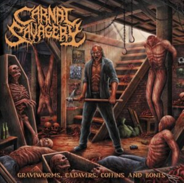 Carnal Savagery - Graveworms, Cadavers, Coffins & Bones (Vinyl) (US Import)