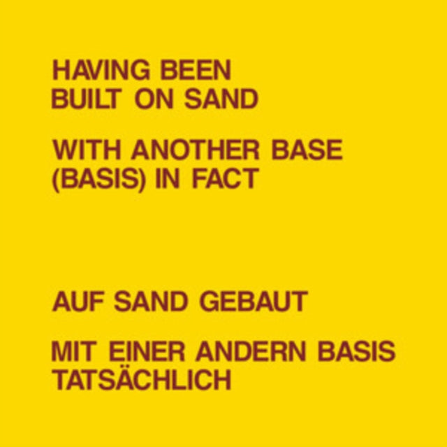 Dickie Landry & Lawrence Weiner - Having Been Built On Sand (Vinyl) (US Import)