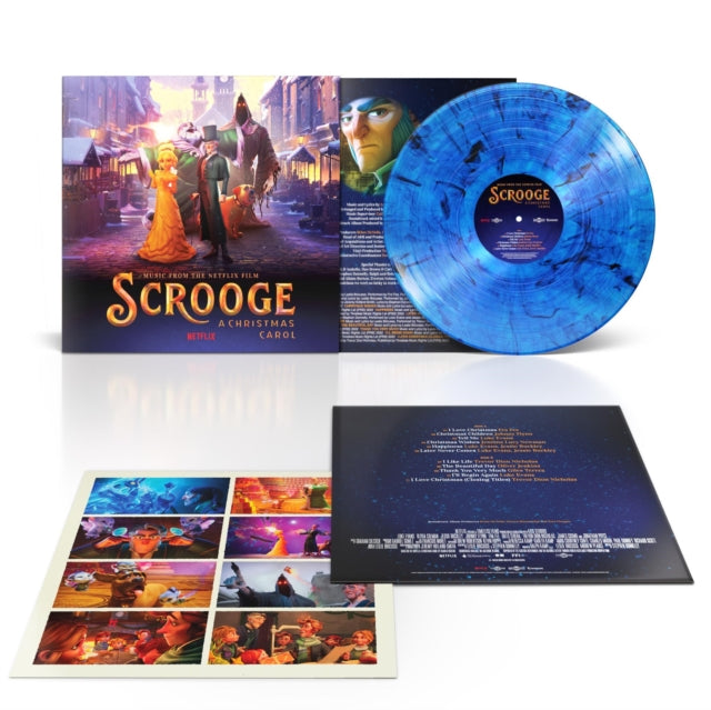 Various Artists - Scrooge: A Christmas Carol (Music From The Netflix Film) (Blue/Black Smoke Vinyl) (Vinyl) (US Import)