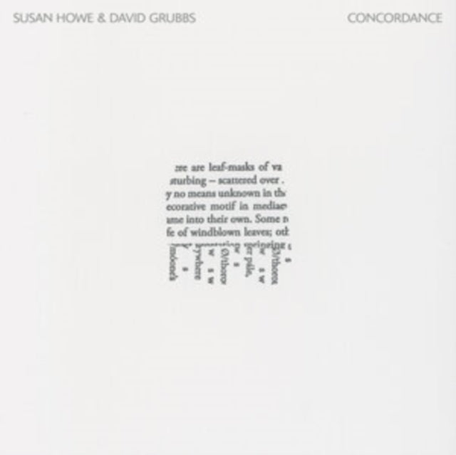 Howe,Susan & David Grubbs - Concordance (Vinyl) (US Import)