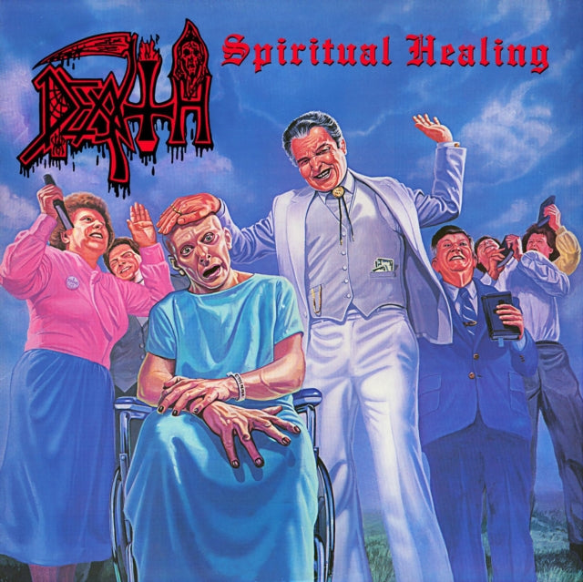 Death - Spiritual Healing - Reissue (Red, Cyan Blue & Black Tri Color Merge With Splatter Vinyl) (Vinyl) (US Import)