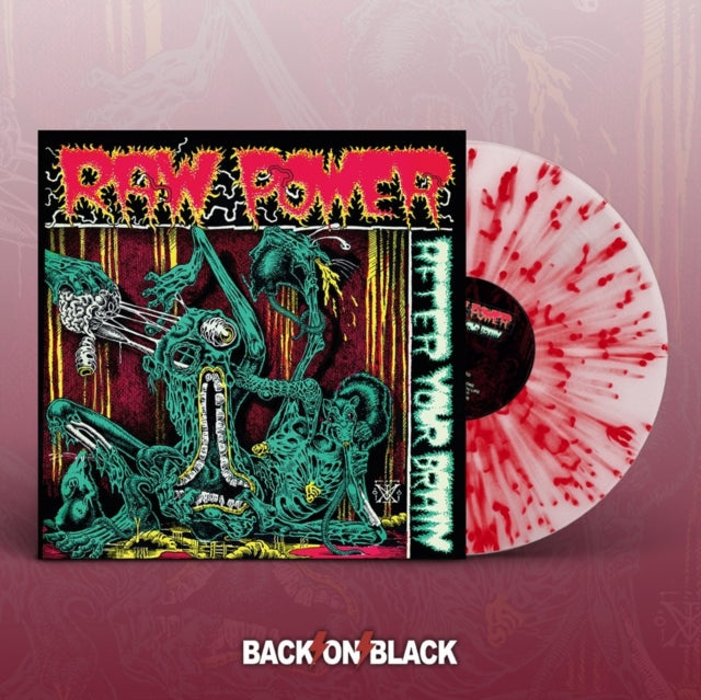 Raw Power - After Your Brain (White / Red Splatter Vinyl) (Vinyl) (US Import)